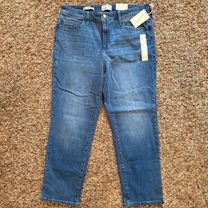 Universal Thread High Rise Slim Straight Jeans Comfort Stretch Size 12 Short NWT